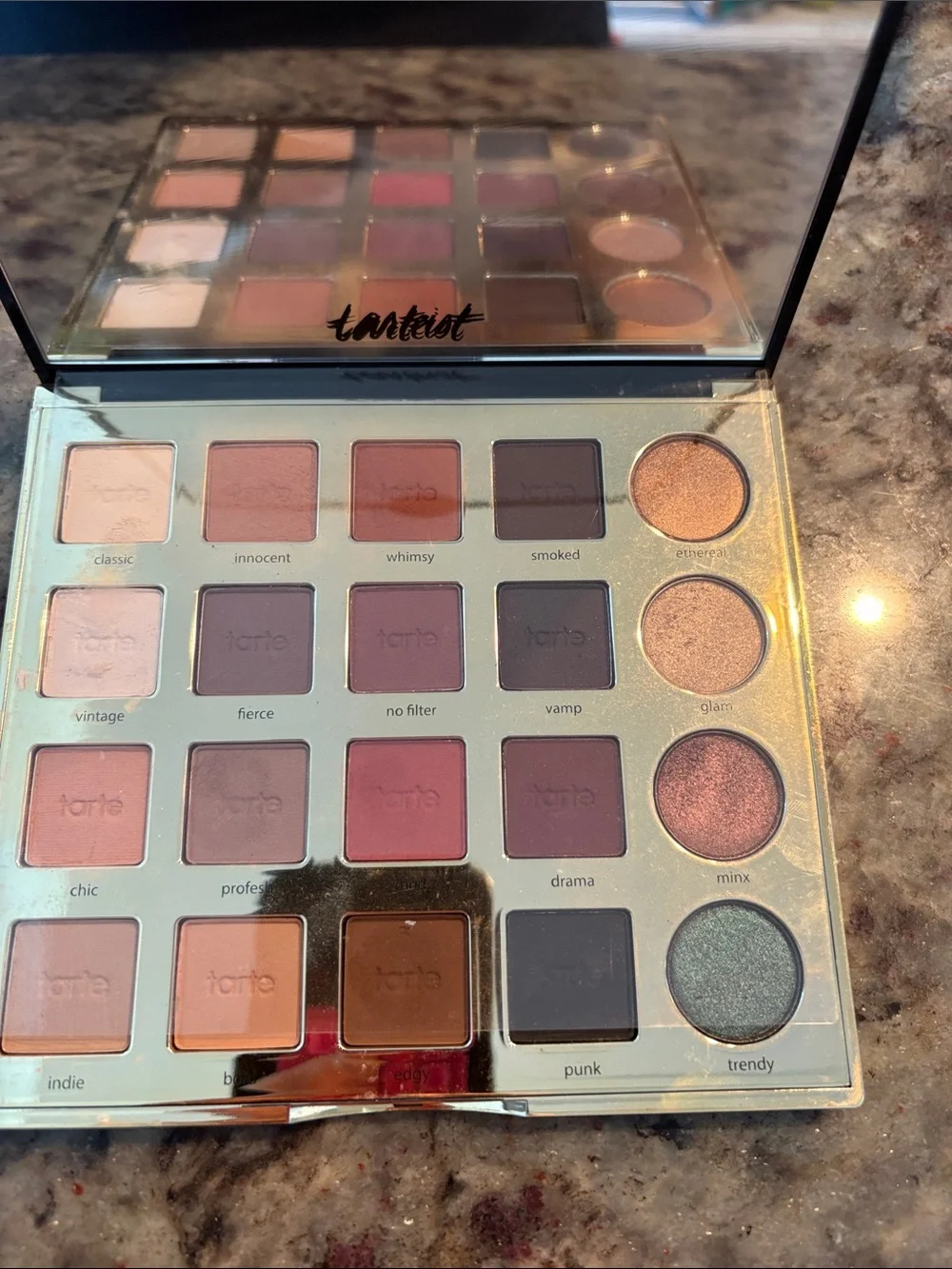 tarte Tarteist PRO Eyeshadow Palette - Black with Gold Lettering